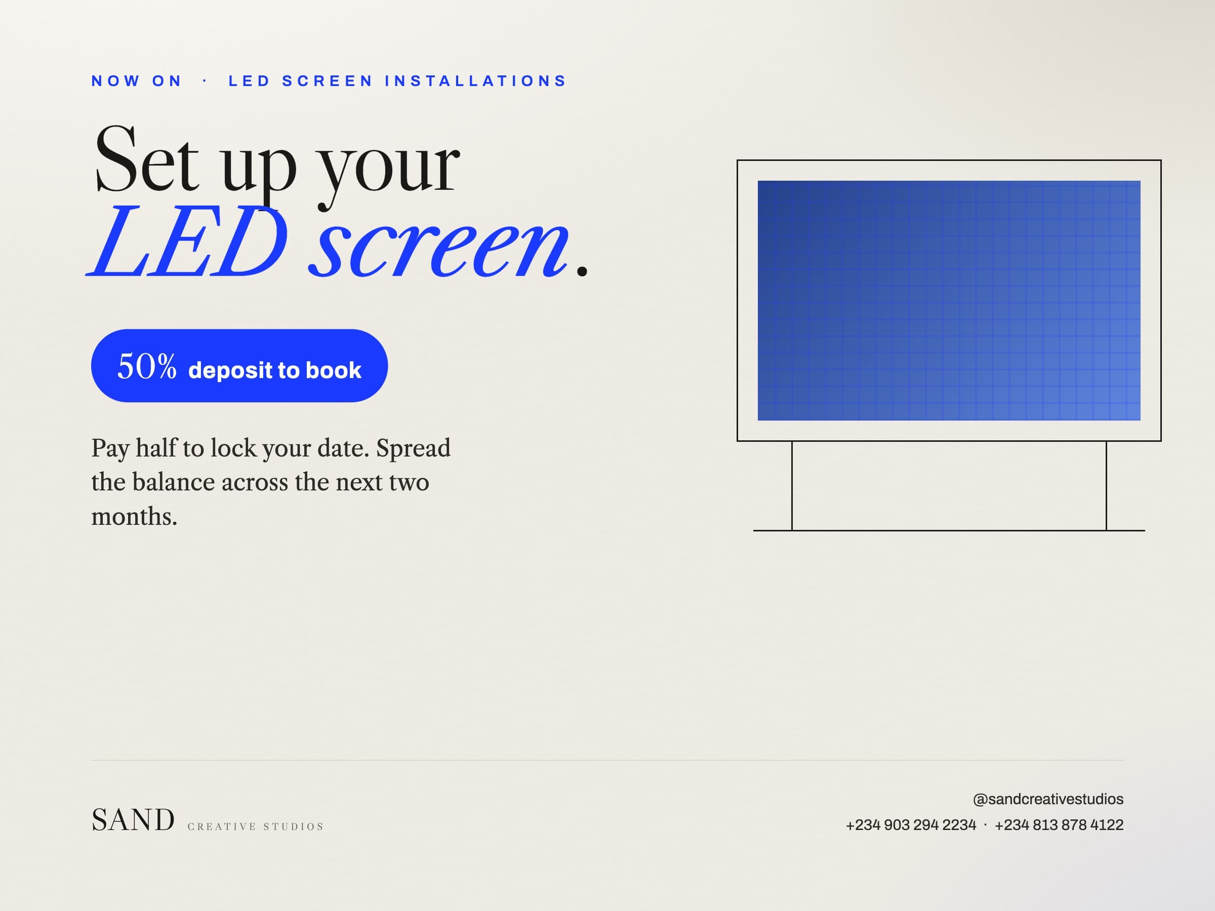 Set up your LED screen
